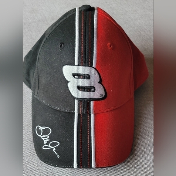Winner's Circle Other - Dale Earnhardt Jr 8 Budweiser NASCAR Signature Winners Circle Snapback Cap Hat